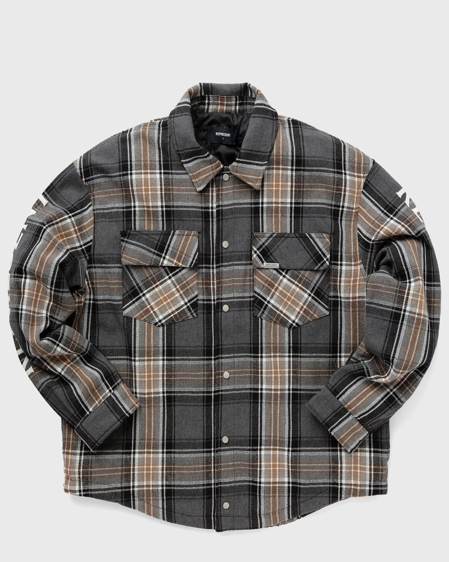 Košeľa Represent Clo Represent QUILTED FLANNEL SHIRT Béžová | ML2004-402, 0