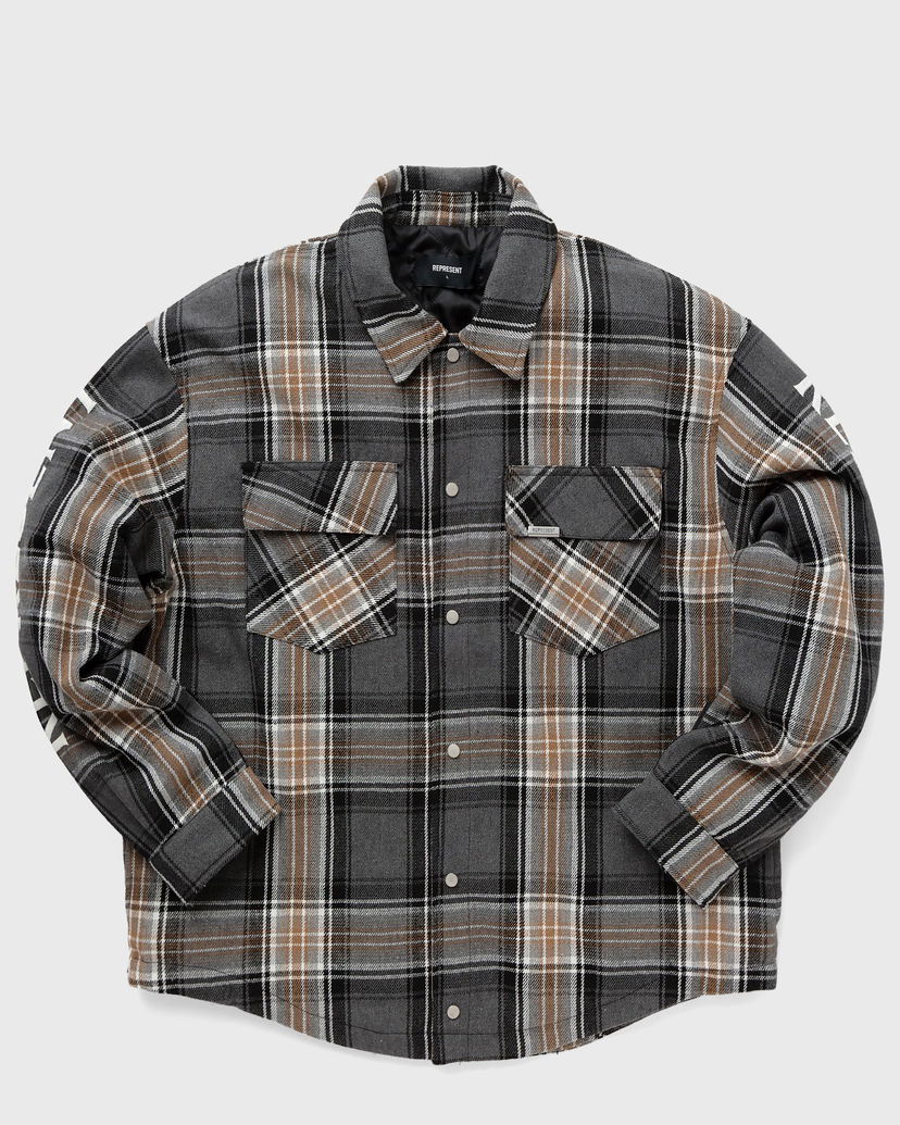 Košeľa Represent Clo Represent QUILTED FLANNEL SHIRT Béžová | ML2004-402