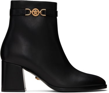 Tenisky a topánky Versace Leather Ankle Boots With Medusa Accent Čierna | 1015914_DVT2P, 0