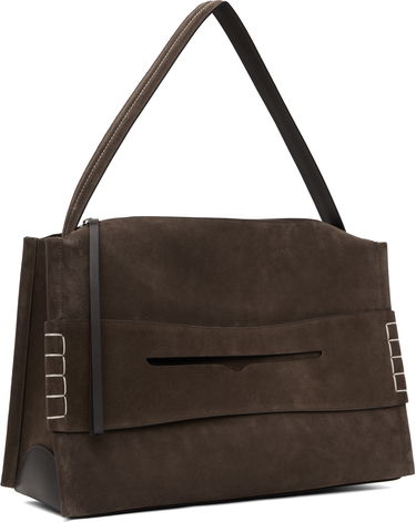 Taška cez rameno JW Anderson JW Anderson Large Loafer Suede Shoulder Bag Hnedá | HB0717-LA0364, 1