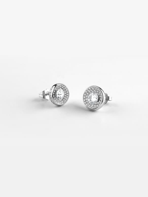 Náušnice GUESS “Unique Solitaire” Earrings Metalická | JUBE03396JW, 0