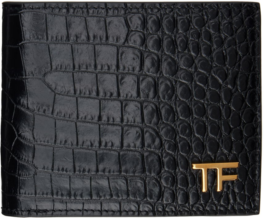 Croc-Embossed Bifold Wallet