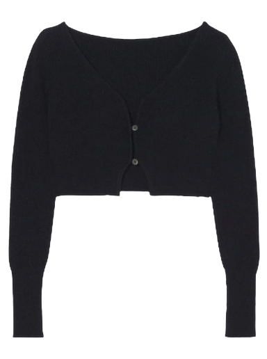 Sveter Jacquemus Le Cardigan Alzou Čierna | 213KN203 2360 990