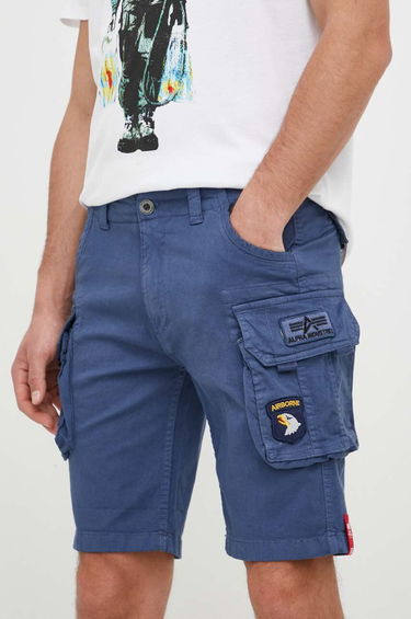 Šortky Alpha Industries Crew Patch Cargo Shorts Navy | 186209.435, 0