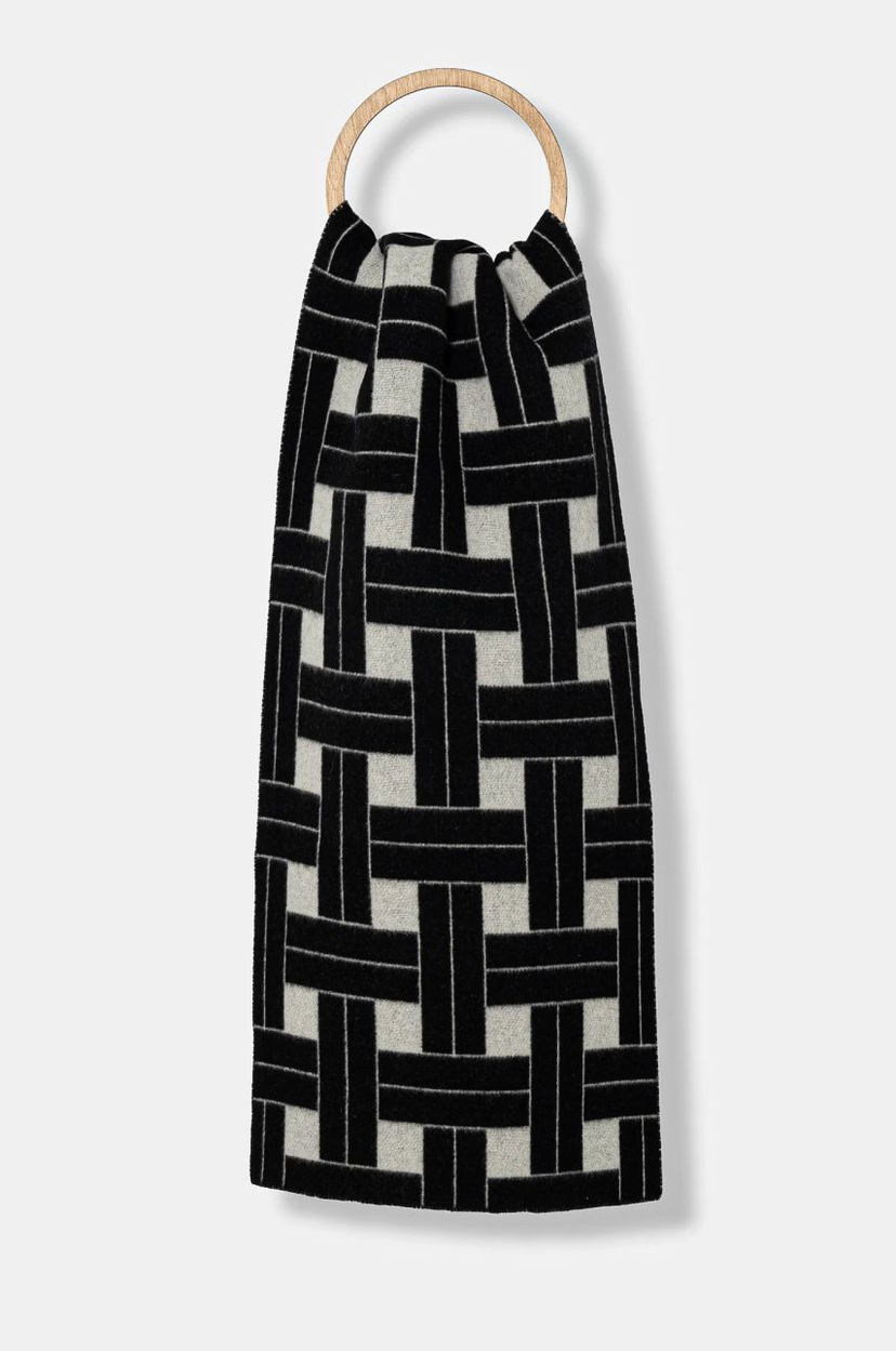 Šál KENZO Woolen Large Reversible Scarf Čierna | FE68EU013JEB.02