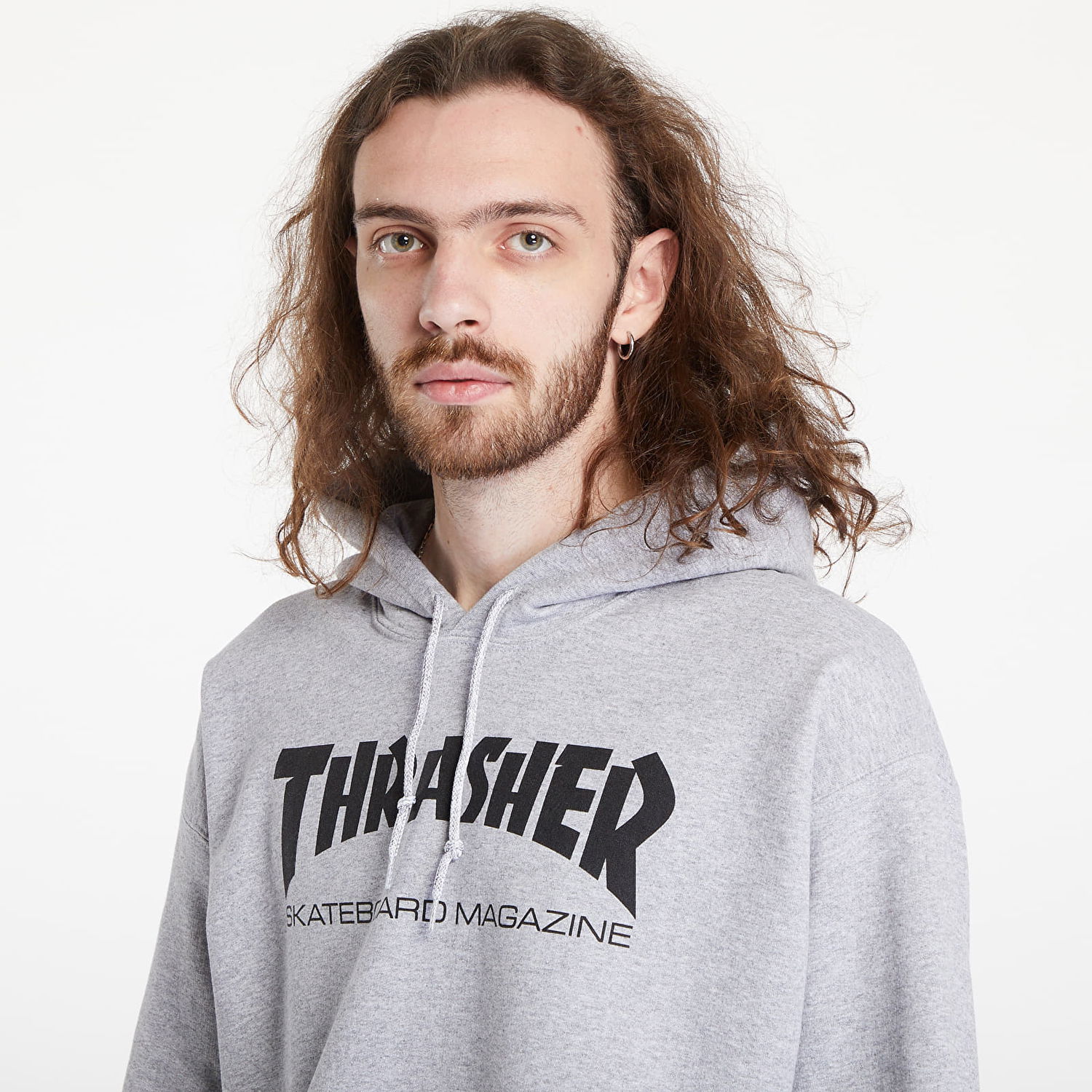 Mikina Thrasher Skate Mag Hoody Melange Grey Šedá | 113103GY, 1