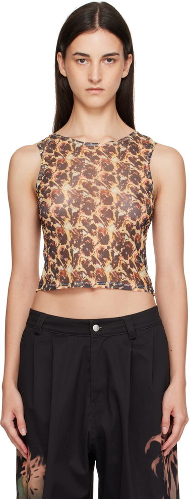 Tielko Collina Strada Collina Strada Leopard Peony Dachi Cardio Top Žltá | XX3022, 0