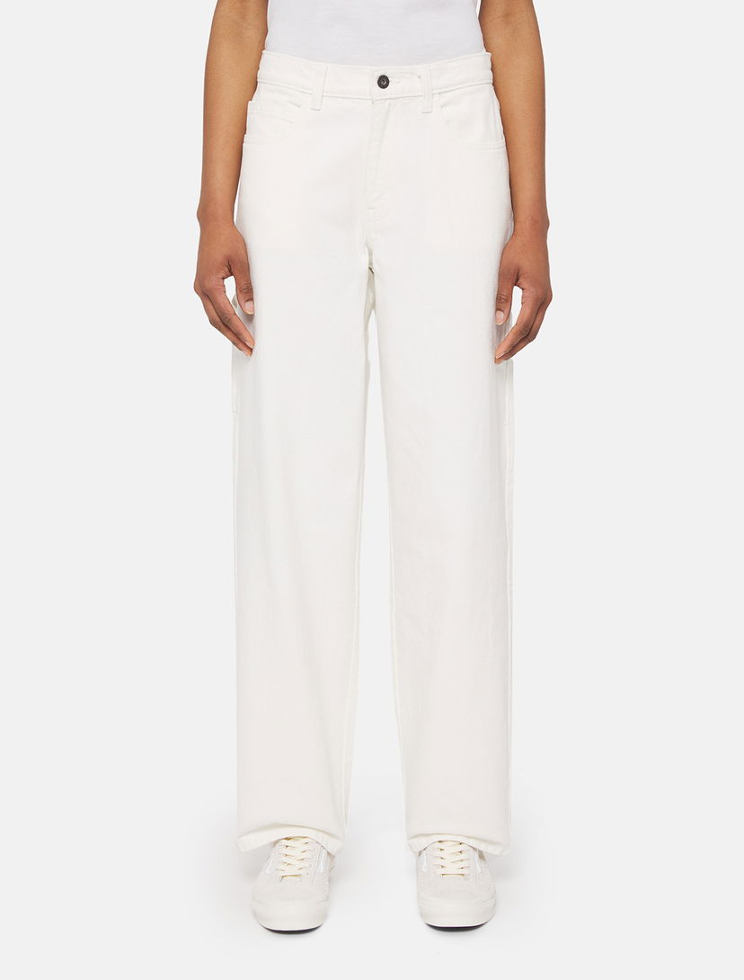 Džínsy Dickies Herndon Loose Fit Denim Jeans Biela | 0A4YPY