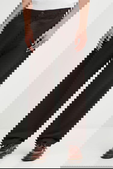 Nohavice Carhartt WIP Cotton Wide-Leg Brady Pant Hnedá | I035655.4706, 0