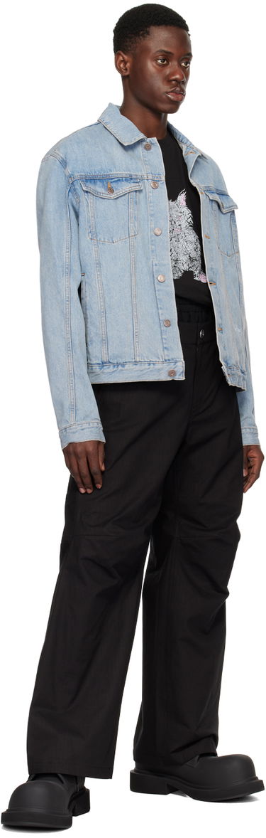 Bunda We11done We11done Embroidered Denim Jacket Modrá | WD-DJ1-24-367-U-IC, 3