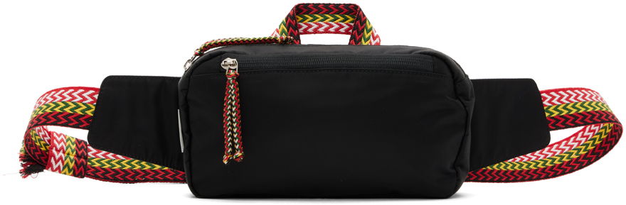 Ľadvinka LANVIN Wake Curb Pouch Čierna | LM-BGIB01-DAVI-P23, 0