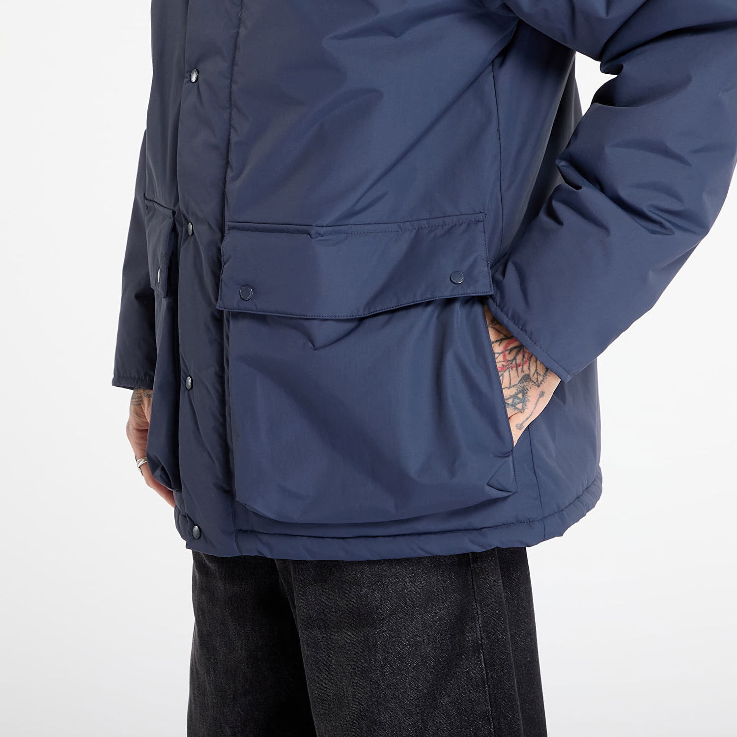 Bunda Fred Perry Padded Zip Through Jacket Dark Airforce Modrá | J8519 738, 1