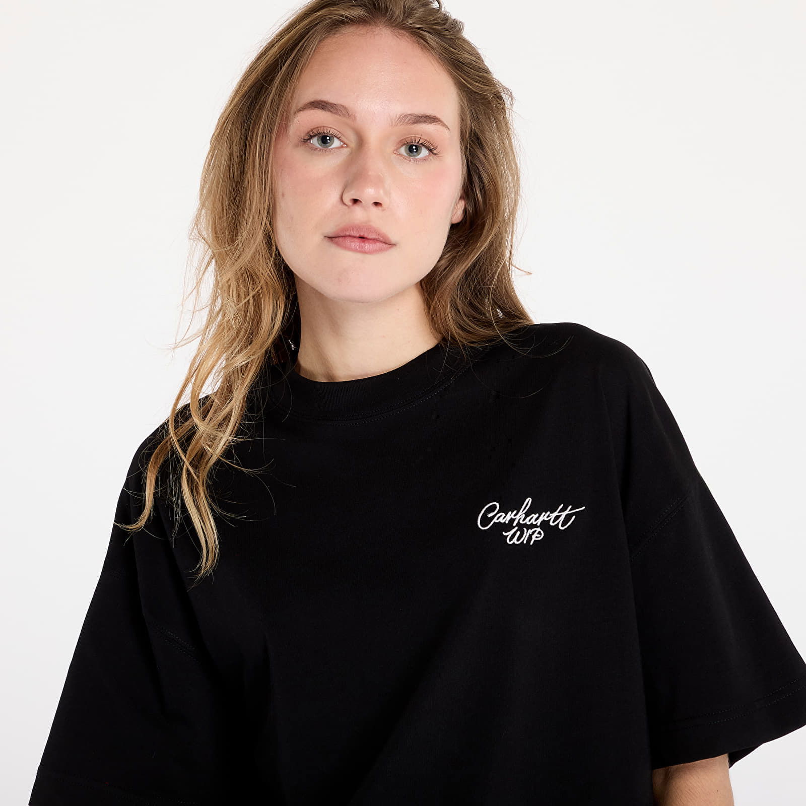 T-shirt S/S Signature Script T-Shirt UNISEX Black/ Wax L