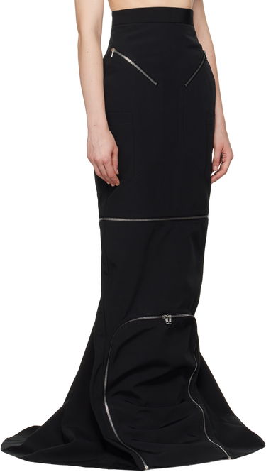 Sukňa Rick Owens Rick Owens Hollywood Headon Maxi Skirt Čierna | RO01E7399 PCVS, 1