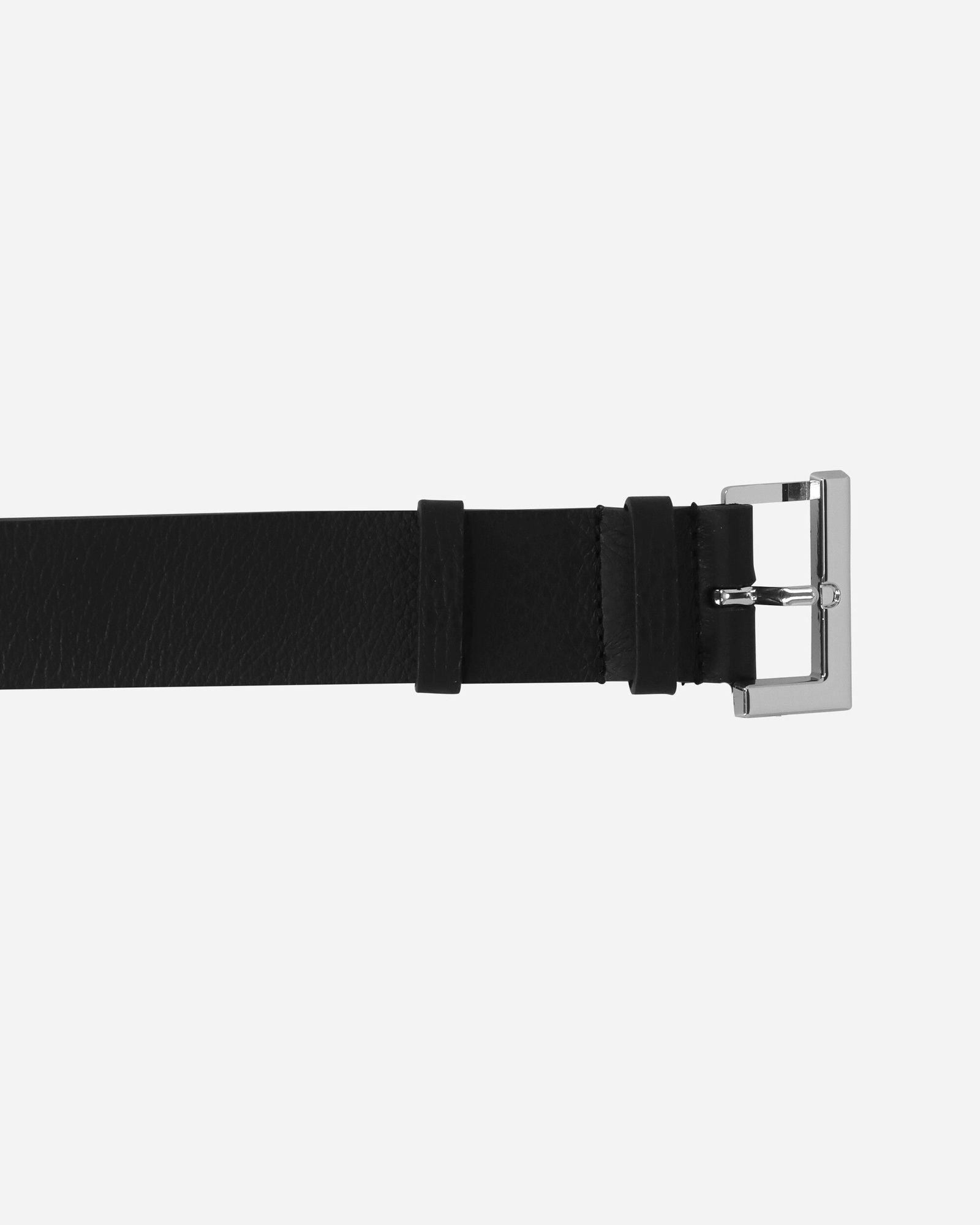 Leather Belt With Metal Logo