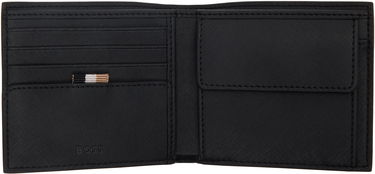 Peňaženka BOSS Saffiano Leather Wallet Čierna | 50536710, 2