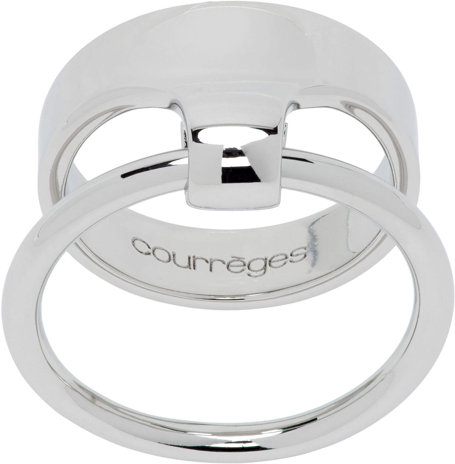 Prsteň Courrèges Polished Double Band Ring Metalická | 324ABG025LA0001, 0