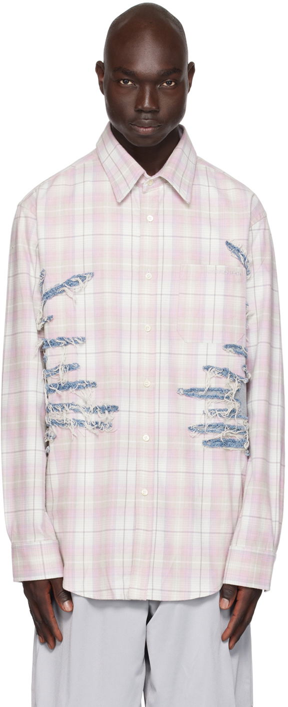Košeľa Y/PROJECT Whisker Long Sleeve Shirt Ružová | SHIRT72-S25