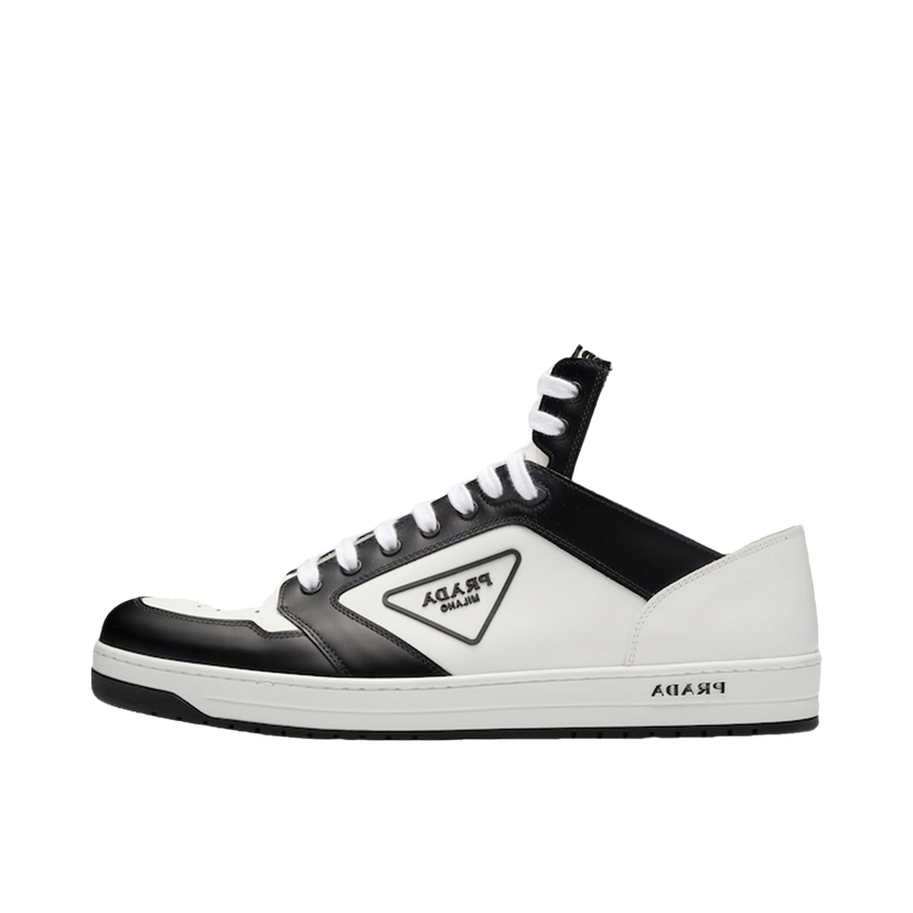 Tenisky a topánky Prada District High 'White Black White Leather' Biela | 2TE182_3LJ6_F0964