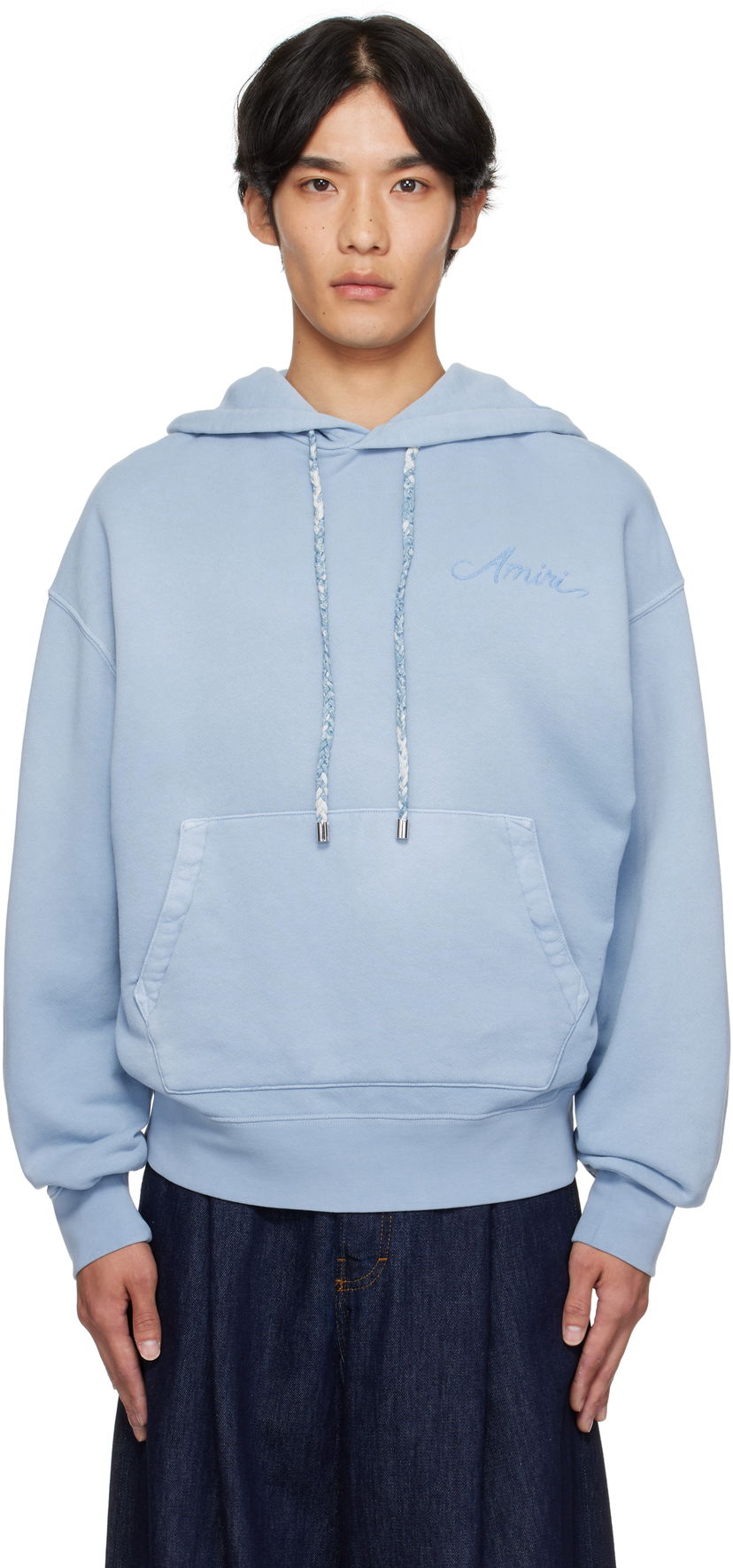 Mikina AMIRI Amiri Bandana Oversized Hoodie Modrá | AMJYHD1117