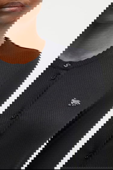 Sveter MAISON KITSUNÉ Ribbed Baby Fox Cardigan Čierna | PW00512KJ0134, 3