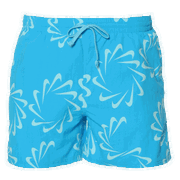 5" Volley Short with Swirl Pattern