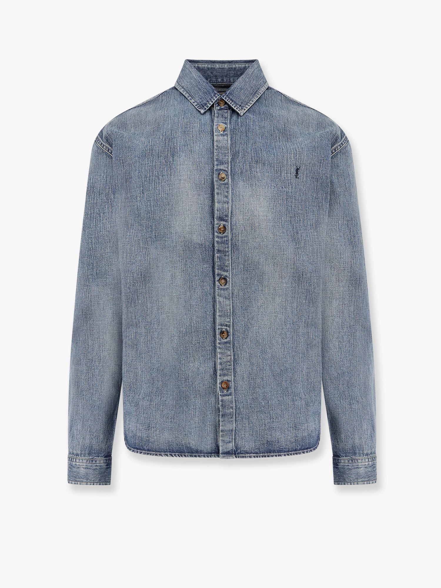 Košeľa Saint Laurent Saint Laurent Denim Shirt Modrá | 823437Y14MJ4248, 0