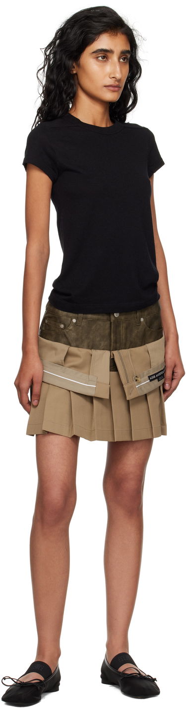 Sukňa Andersson Bell Andersson Bell Inside Out Pleated Miniskirt Béžová | apa845w, 3