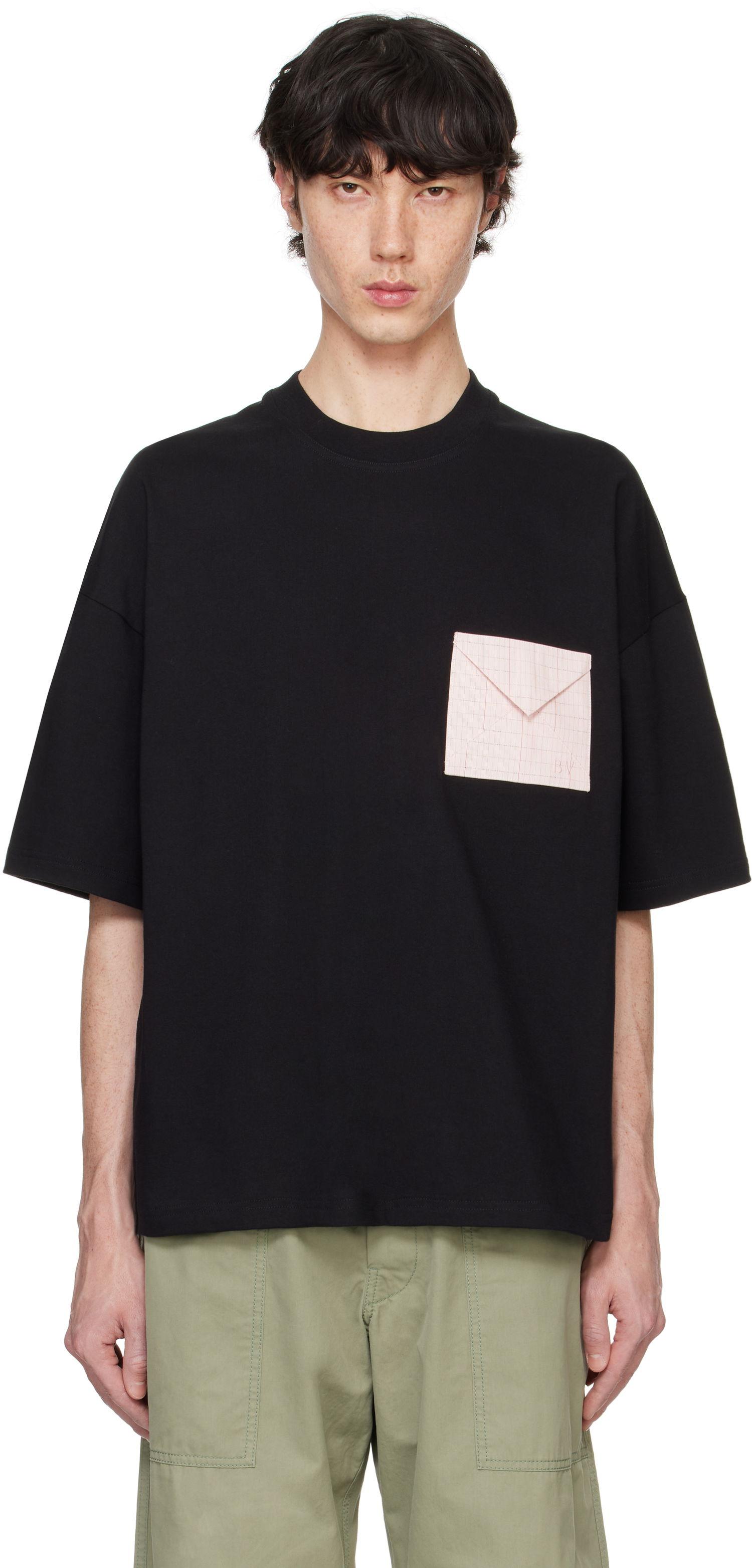 Tričko Bottega Veneta Pima Cotton Jersey Oversized T-shirt Čierna | 804276 V4N50 1000, 0
