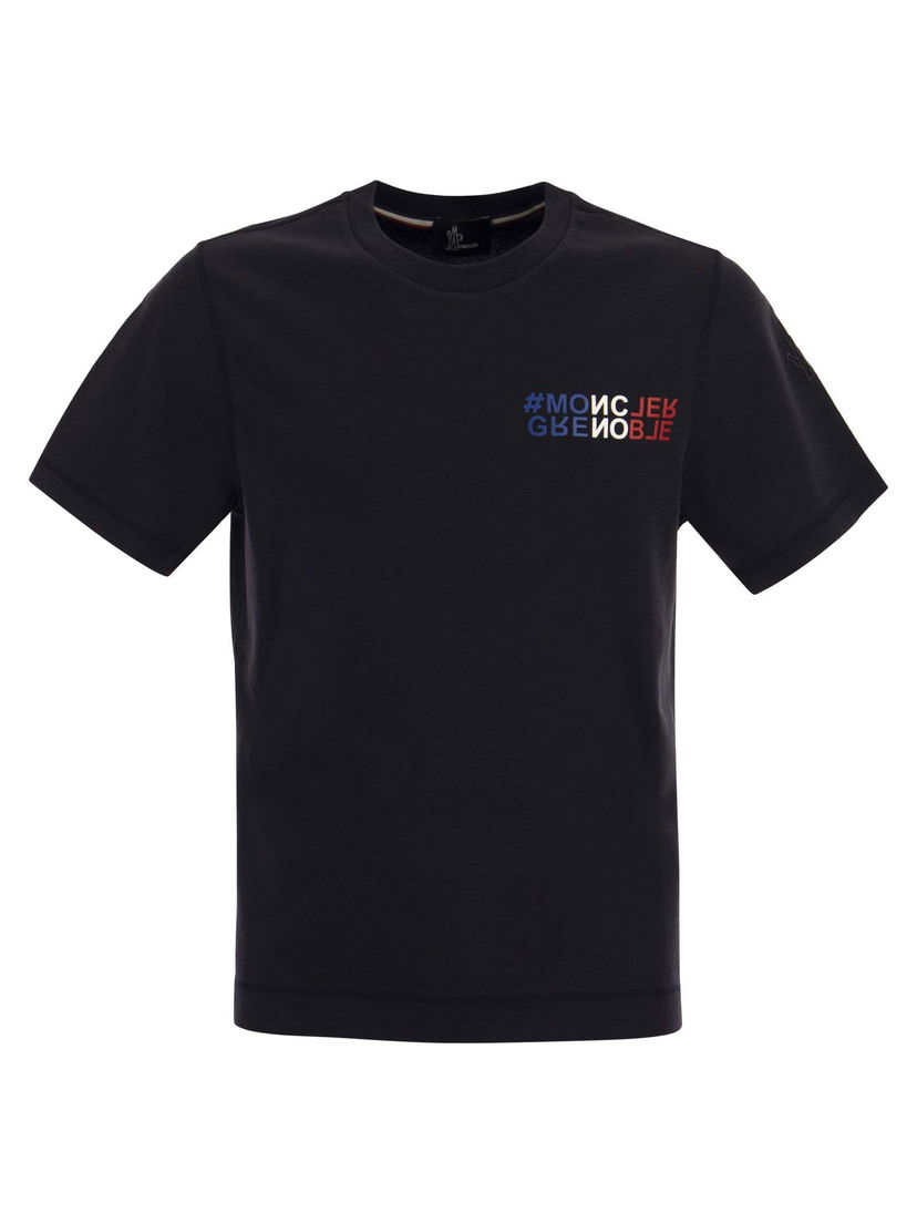 Tričko Moncler Grenoble Logo T-Shirt Navy | i20978c0000383927 773