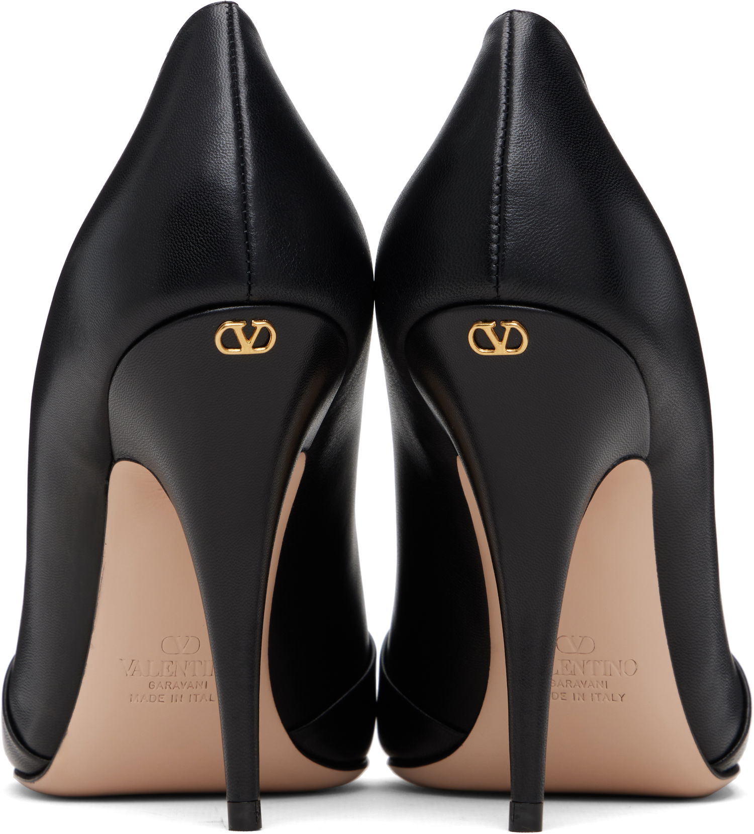 Tenisky a topánky Valentino Valentino Garavani Panthea Goatskin Pleated Pointed-Toe Heels with Crystal Panther Head Čierna | 7W0S0NF8LIR, 1