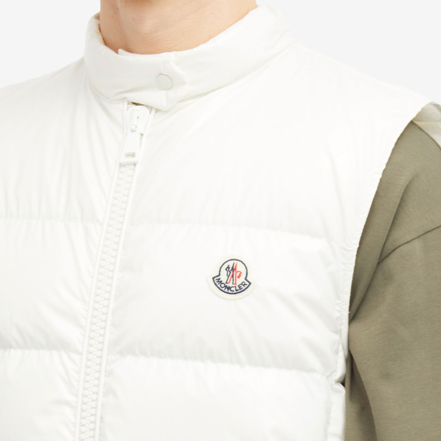Vesta Moncler Alcibia High Shine Vest Biela | 1A000-66-597EU-034, 1