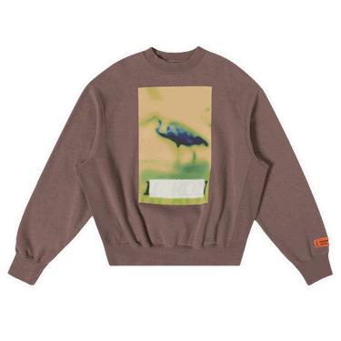 Mikina HERON PRESTON Censored Print Crewneck Šedá | HMBA020F22JER0030919, 0