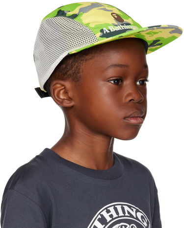 Šiltovka BAPE A Bathing Ape Kids Woodland Camo Jet Cap Zelené | 001CPJ303002K, 1