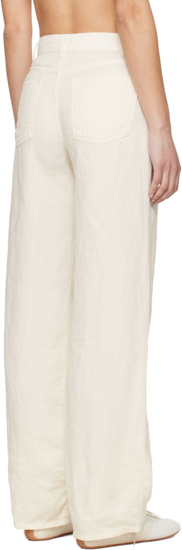 Nohavice The Row The Row Eglitta Wide-Leg Jeans Biela | 6525-W3654, 2