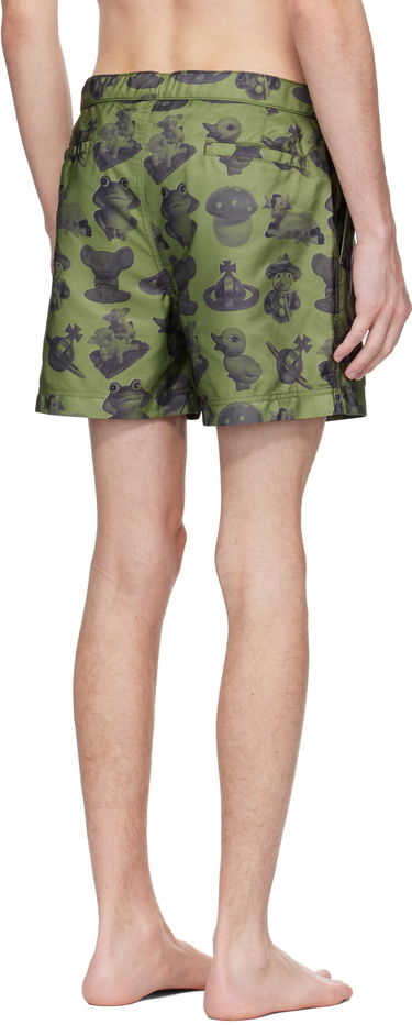 Plavky Vivienne Westwood Vivienne Westwood Figurines Swim Shorts Zelené | 81010004-W015O-, 2