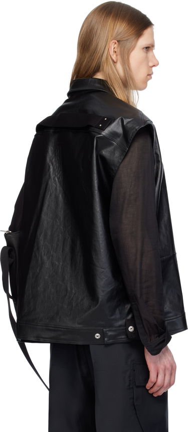 Vesta Rick Owens Rick Owens Sleeveless Jumbo Shirt Čierna | RU01E5776 SCT, 2