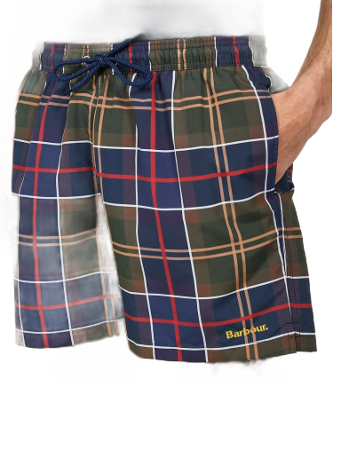 Plavky Barbour Tartan Essential Logo 5'' Swim Short Rôznofarebný | MSW0010TN11