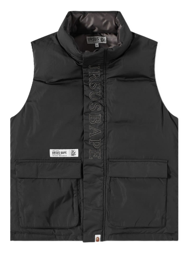 Vesta BAPE A Bathing Ape Men's Ursus Loose Fit Down Vest Black Čierna | 001LJH701007J-BLK