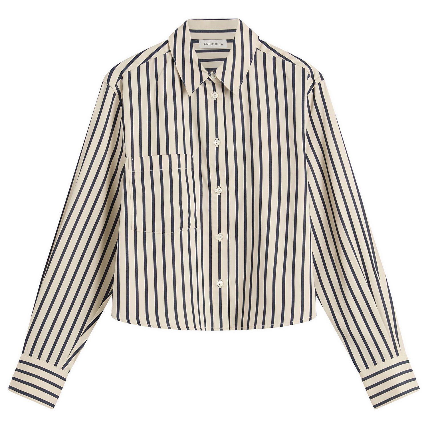 Košeľa Anine Bing Anine Bing Essie Cropped Striped Shirt Rôznofarebný | A-07-12065-STR13, 0
