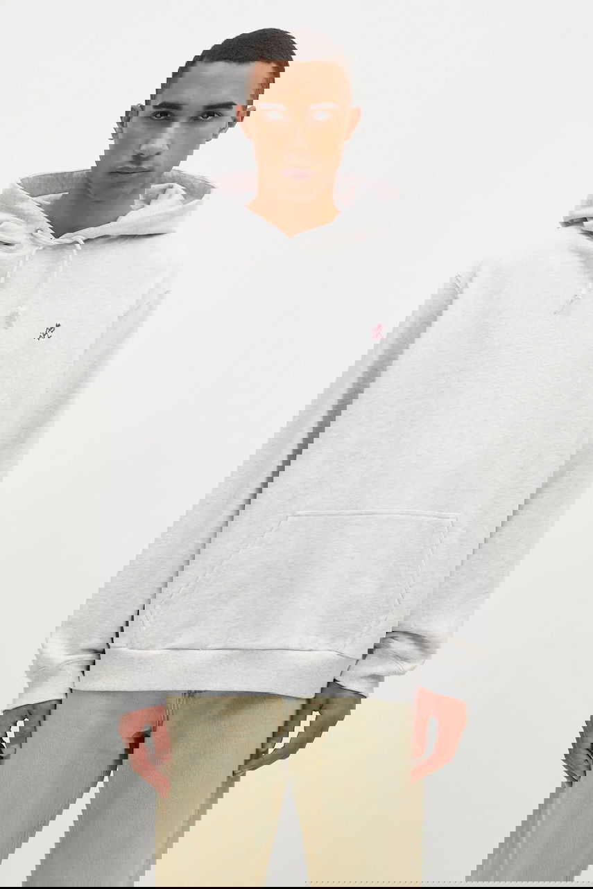 Mikina GRAMICCI One Point Hooded Sweatshirt Plain Šedá | G303.FT, 0