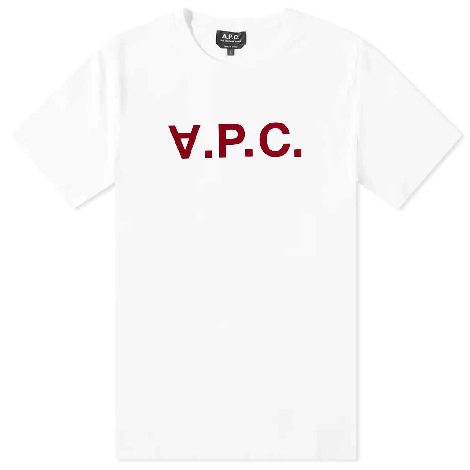 Tričko A.P.C. VPC Logo T-Shirt Biela | COBQX-H26943-TAB, 0
