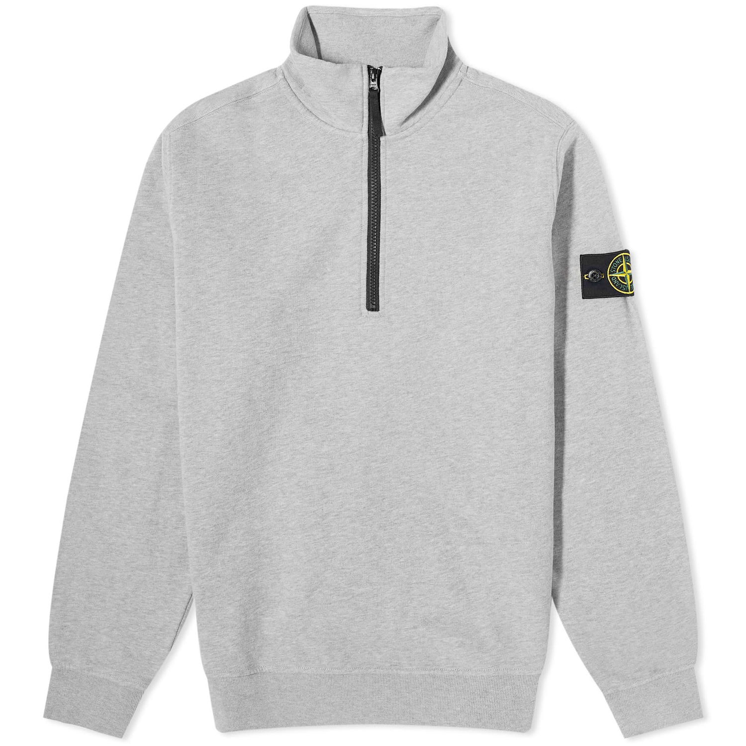 Sveter Stone Island Garment Dyed Half Zip Sweat Šedá | 7915627-V0M64, 0