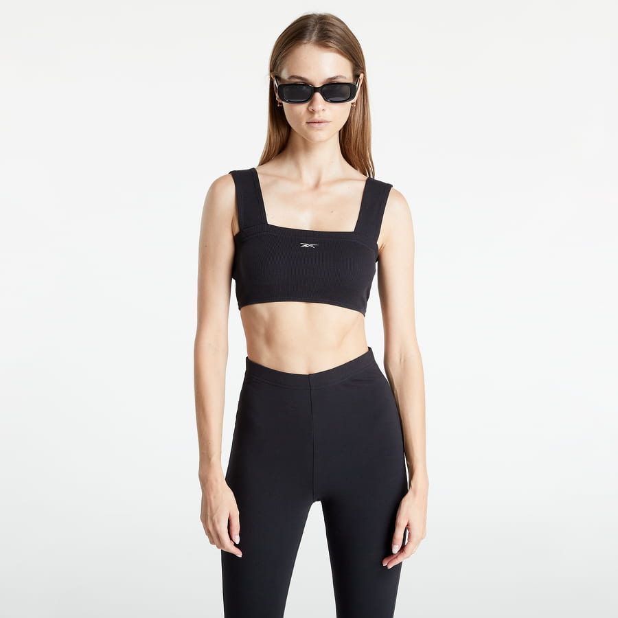 Podprsenka Reebok Classics Ribbed Bra Čierna | HG1169, 0