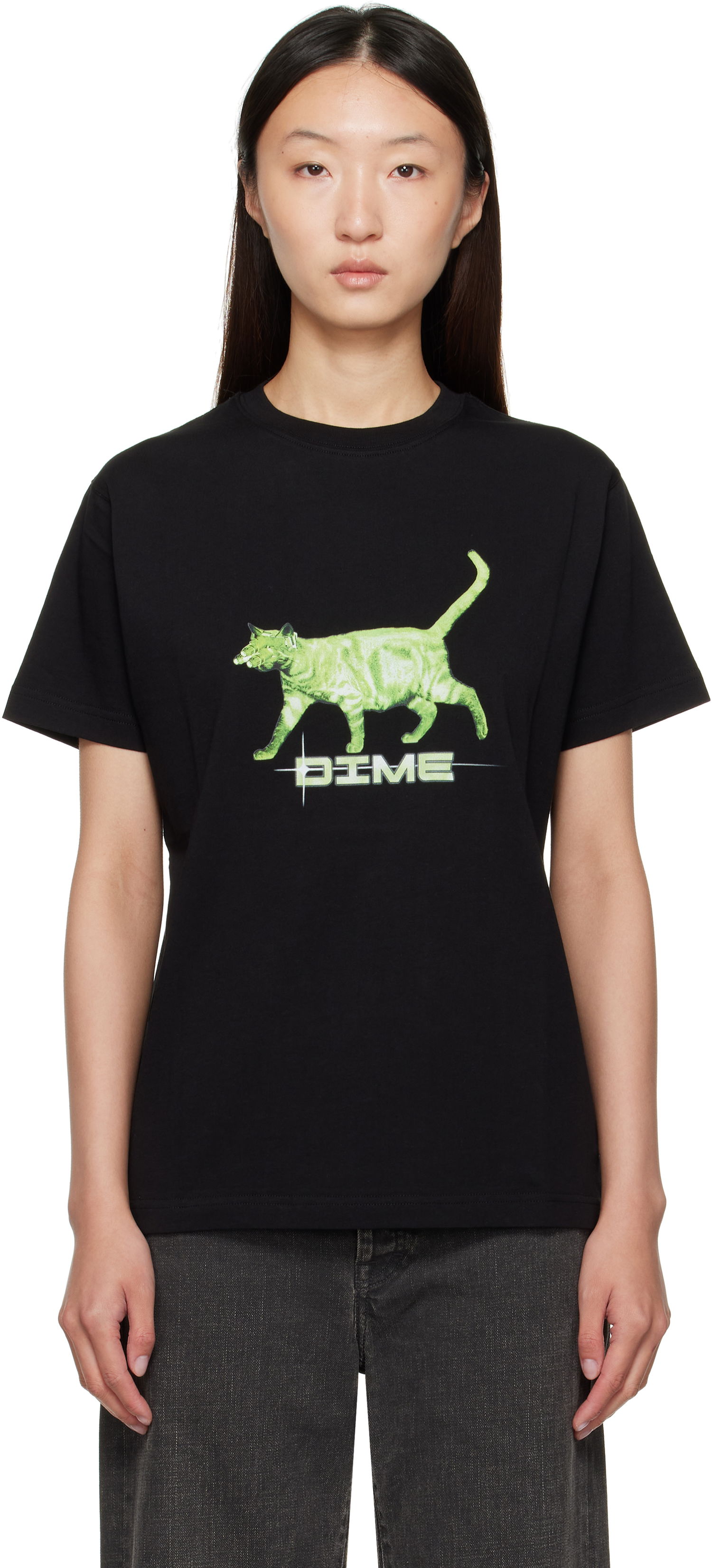 Tričko Dime Dime Splinter Graphic T-Shirt Čierna | DIMESU2552BLK, 0