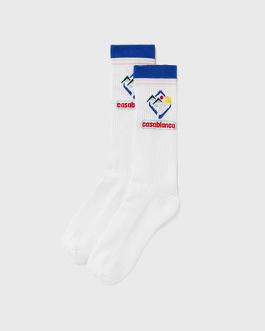 Ponožky Casablanca Casablanca Fuji Icon Socks Biela | APF25-ACC-010-04, 2