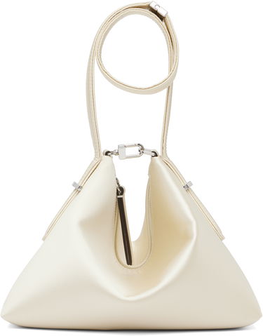 Kabelka TOTEME TOTEME Bevel Satin Wristlet Clutch Biela | 253-WAL0090-FB0227, 0