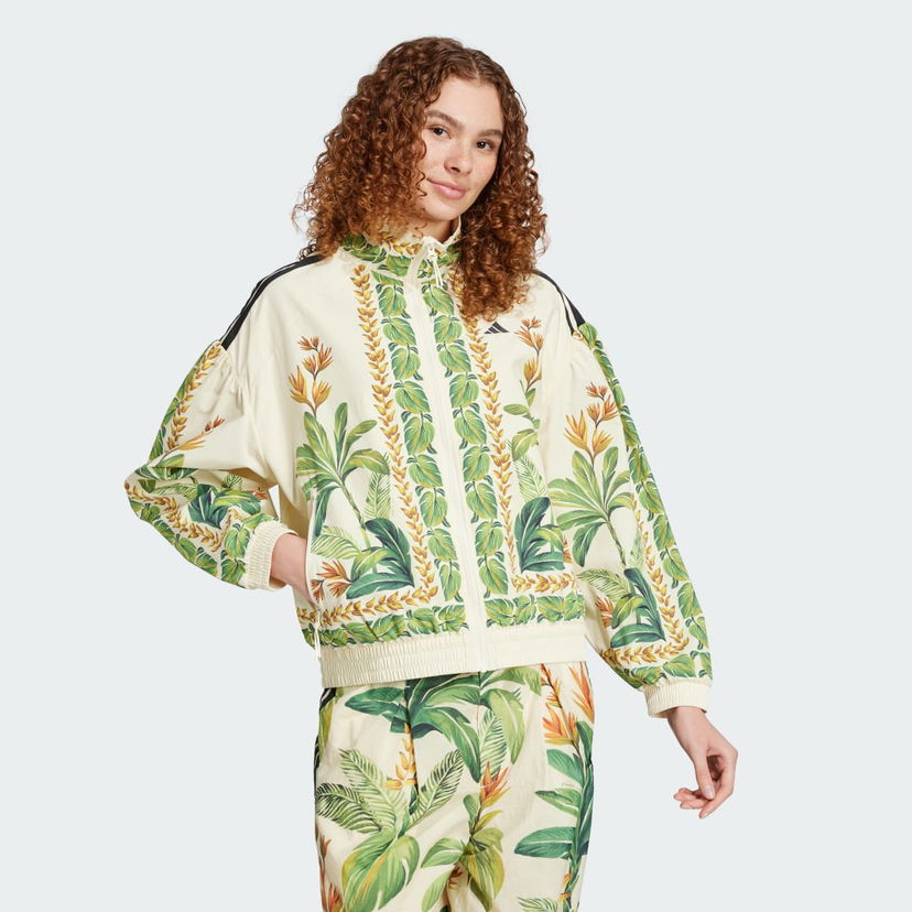 Bunda adidas Performance FARM Premium Tropical Print Track Jacket Rôznofarebný | JD6304