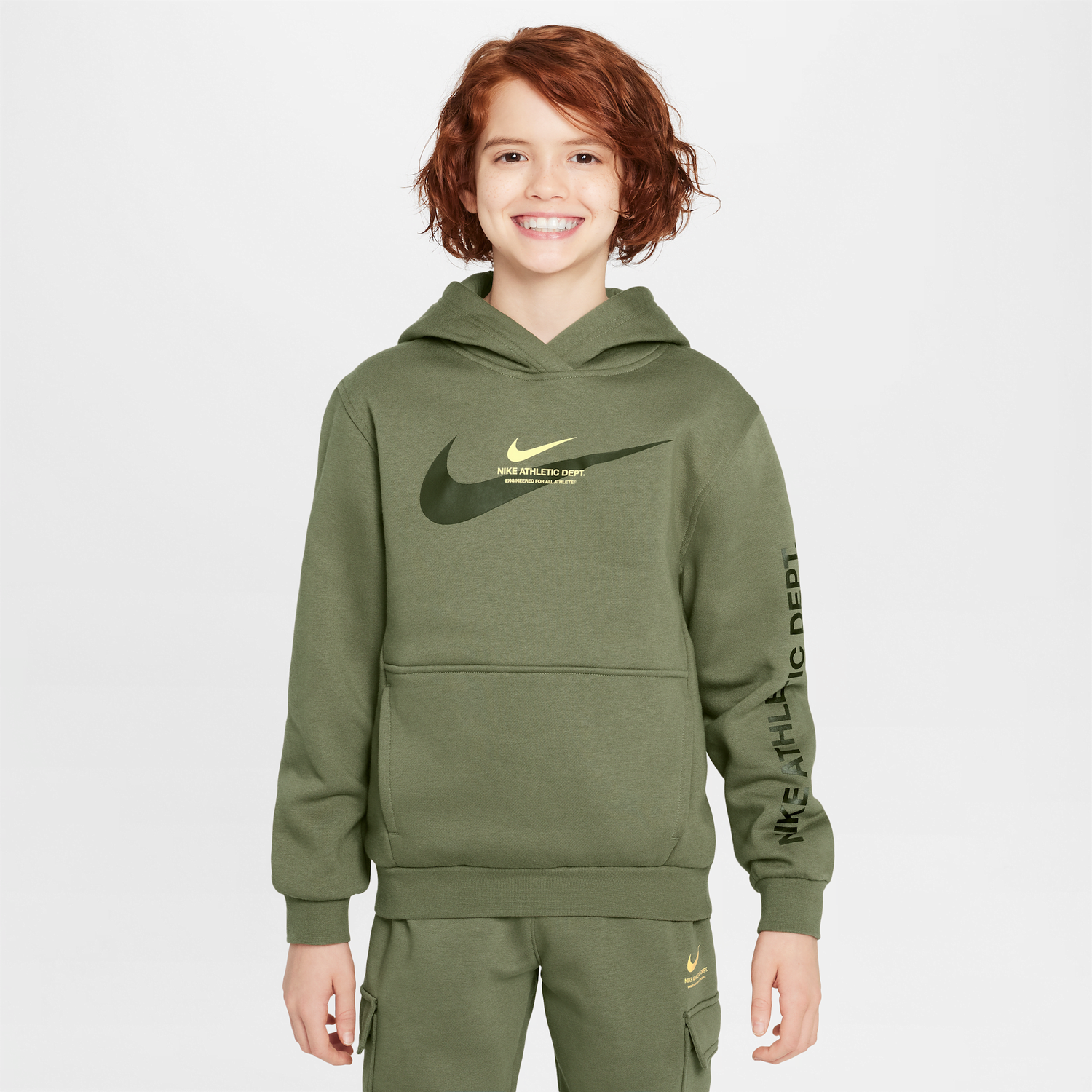 Mikina Nike Nike Sportswear Fleece Hoodie Zelené | HV6965-222, 1