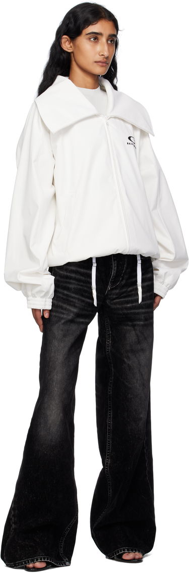 Bunda Balenciaga Balenciaga Zip Track Jacket Biela | 831513TRO31, 3